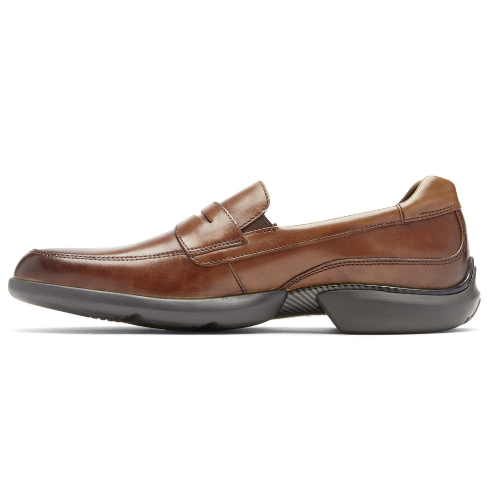 Rockport Singapore Mens Loafers - Total Motion Advance Penny Brown - YM9850216